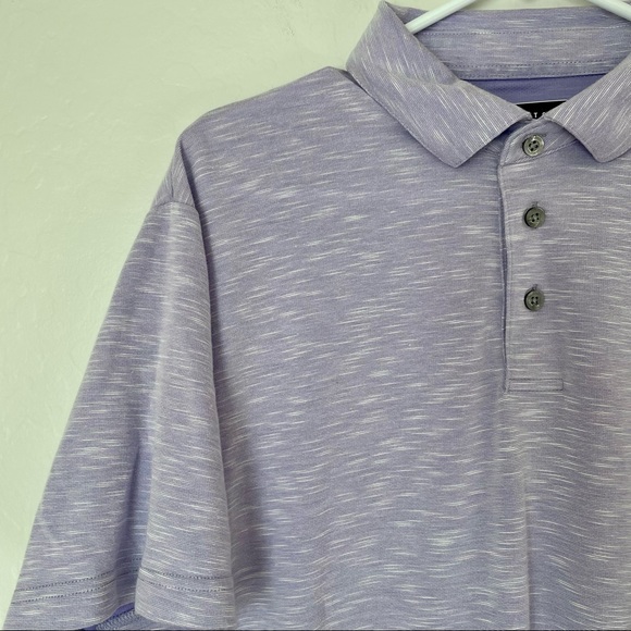 PGA Tour Golf Polo Shirt Purple Mens Size Medium - Picture 3 of 9